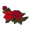 Enamoring Red Rose Rosa Flower Embroidery Patch