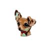 Cute Huge Eyes Puppy Dog Bow Tie Embroidery Patch