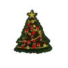 Enticing Christmas Tree Decorated Embroidery Patch