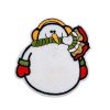 Chirpy Christmas Snowman Ear Muff Embroidery Patch