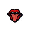 Mouth Sticking Tongue Out Embroidery Patch