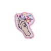 Musical Snapping Fingers Hands Embroidery Patch
