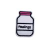Big Feeling Labeled Jar Pink Cap Embroidery Patch
