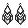 Enamoring Rhombus Chandilier Earrings Jewellery Embroidery Design