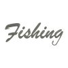 Enchanting Fishing Calligraphy Embroidery Design