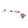 Enchanting Red Heart Hawaii Embroidery Design