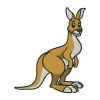 Australia Kangaroo Embroidery Design