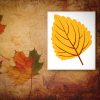 Golden Autumn Leaf Vector Art