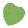 Green Plain Heart Silhouette Embroidery Design