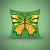 Green and Yellow Green Butterfly Vector Art