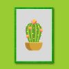 Flowers Cereus Cactus Plant Vector Art