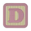 Purple Frame Alphabet D Letter Embroidery Design | DST, EXP, PES, HUS, VIP, VP3, XXX, ART | Digital Embroidery File Formats