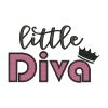 Little Diva for Women Embroidery Design