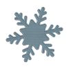 Magnificent Star Stem Snowflake Silhouette Embroidery Design