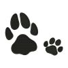 Mama and Baby Cat Paw Embroidery Design | Pet Animal Embroidery Design | Cat Paw Print Embroidery Design | Machine Embroidery Files