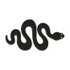 Silhouette Snake Machine Embroidery Design