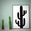 Myrtle Cactus Silhouette Art
