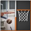 Orange Rim Basketball Net Vector Art