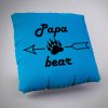 Papa Bear Arrow and Feet Paw Silhouette Art