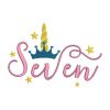 Queen Unicorn Seven For Women Embroidery Design