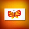 Red and Yellow Butterfly Vector Art