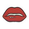 Seductive Red Woman Lips Embroidery Design