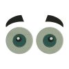 Shocking Raised Eye Brows Eyes Emoji Embroidery Design