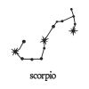 Stellar Scorpio Zodiac Sign Star Signs Embroidery Design