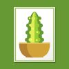Totem Pole Cactus Plant Vector Art