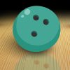Turquoise Bowling Ball Vector Art