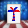 Palm Tree Vector Design | 4th Of July Palm Tree | American Palm Tree Illustration | Palm Tree Leaf Vector