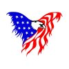 American Flag Eagle Vector | Eagle Vector Design | 4th Of July Eagle Vector File | Eagle Vector PNG