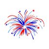 Independence Day Fireworks Vector | Fireworks Vector | US Firework Vector File | 4th of July Fireworks Vector