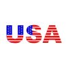 USA Flag Calligraphy Vector | Calligraphy Vector |USA Vector Design | SVG USA Calligraphy File