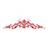 Red and Maroon Intricate Border Vector Art