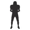Rugby Player Silhouette Art