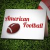 Red Colored American Football Vector Art