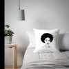 Charming American Afro Woman Silhouette Art