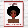 Love Induced Sensual African American Woman Vector Art