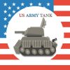 Vigorous US Army Tank Vector Art