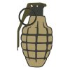 Powerful US Army Grenade Vector Art