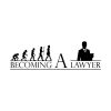 Becoming a Lawyer Timeline Silhouette Art