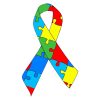 Autism Awareness Emblem Vector Art