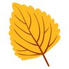 Golden Autumn Leaf Vector Art