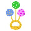 Baby Colorful Toy Teether Vector Art