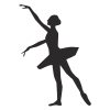 Subtle Ballerina Silhouette Art