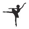 Professional Ballet Dancer Silhouette Art