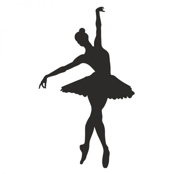 Ballerina Silhouette Art - Ai, EPS, PDF, PNG & DXF