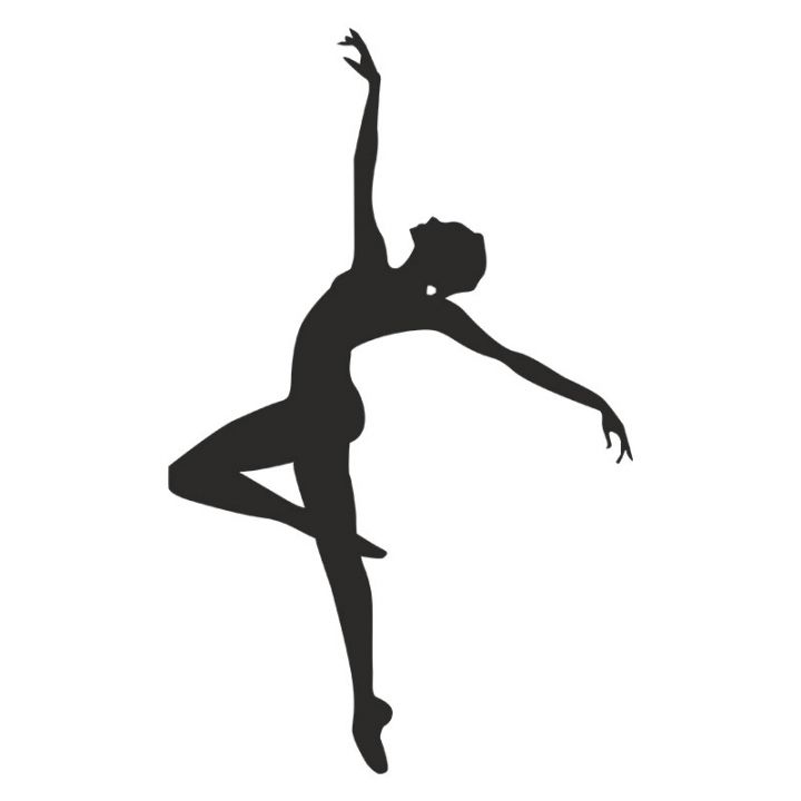 Dancing Ballerina Silhouette Art – DigitEMB