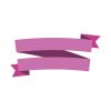 Elegant Purple Double Ribbon Banner Vector Art
